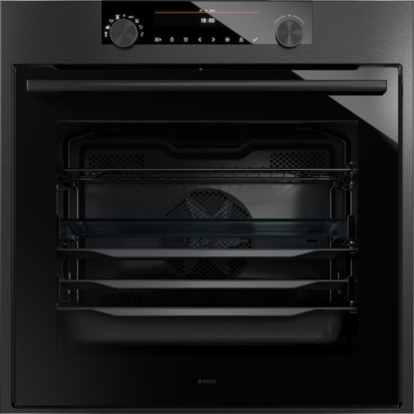 Horno Encastrable Avanzado con Air Flow™ y Limpieza Aqua Clean - 73 L Black Steel